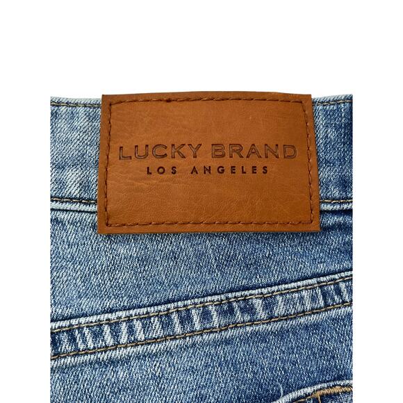 Lucky Brand Womens Size 4 Waist 29" The Roll Up Denim Shorts Mid-Rise Distressed - Picture 13 of 16